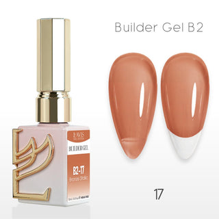 LAVIS Builder Gel In The Bottle (Ver 3) - B2 - 17 Bronze Stalic - Gel Polish 0.5oz - DTK Nail Supply
