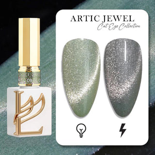 LAVIS 9D Cat Eyes CE12 (Ver1) - Set 12 Colors - Gel Polish 0.5 oz - Artic Jewel Collection