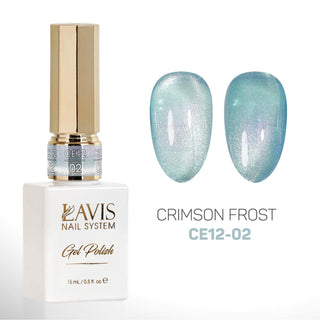 Lavis Cat Eyes CE12 (Ver2) - Set 12 Colors - Gel Polish 0.5 oz - Crimson Frost Collection - DTK Nail Supply