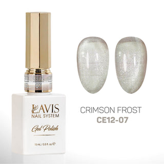Lavis Cat Eyes CE12 (Ver2) - Set 12 Colors - Gel Polish 0.5 oz - Crimson Frost Collection - DTK Nail Supply