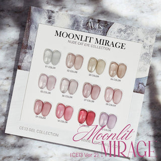 LAVIS Cat Eyes CE13 (Ver2) - Set 12 - Gel Polish 0.5 oz - Moonlit Mirage Collection - DTK Nail Supply