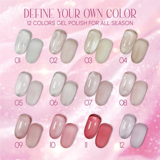 LAVIS Cat Eyes CE13 (Ver2) - Set 12 - Gel Polish 0.5 oz - Moonlit Mirage Collection - DTK Nail Supply