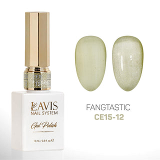 LAVIS Cat Eyes CE15 - Set 12 Colors - Gel Polish 0.5 oz - Fangtastic Collection - DTK Nail Supply