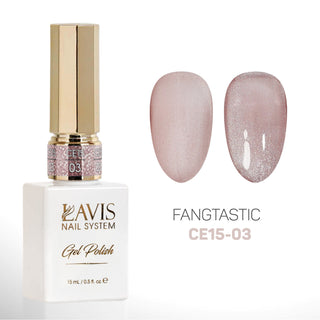LAVIS Cat Eyes CE15 - Set 12 Colors - Gel Polish 0.5 oz - Fangtastic Collection - DTK Nail Supply