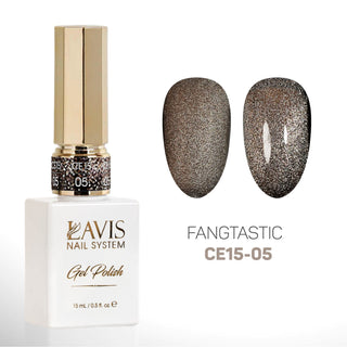 LAVIS Cat Eyes CE15 - Set 12 Colors - Gel Polish 0.5 oz - Fangtastic Collection - DTK Nail Supply