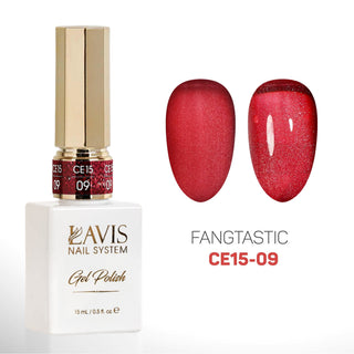 LAVIS Cat Eyes CE15 - Set 12 Colors - Gel Polish 0.5 oz - Fangtastic Collection - DTK Nail Supply