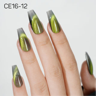 LAVIS Cat Eyes CE16 - Set 12 - Gel Polish 0.5 oz - Double Vision Collection - DTK Nail Supply