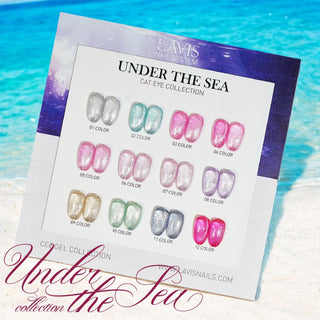 LAVIS Cat Eyes CE2 - Gel Polish 0.5 oz - Under The Sea Collection - DTK Nail Supply