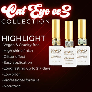 LAVIS Cat Eyes CE3 - Gel Polish 0.5 oz - Tropical Candy Collection - DTK Nail Supply