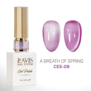 LAVIS Cat Eyes CE5 (Ver2) - Set 12 Gel Polish 0.5 oz - A Breath Of Spring Collection - DTK Nail Supply