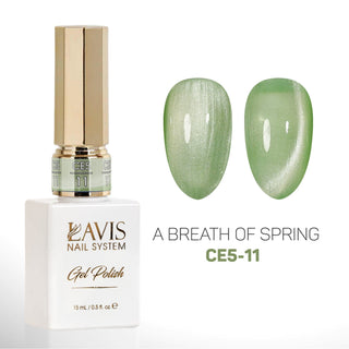 LAVIS Cat Eyes CE5 (Ver2) - Set 12 Gel Polish 0.5 oz - A Breath Of Spring Collection - DTK Nail Supply