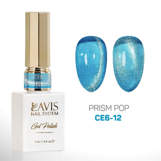 LAVIS Cat Eyes CE6 - Set 12 Colors (Ver2) - Gel Polish 0.5 oz - Prism Pop Collection - DTK Nail Supply