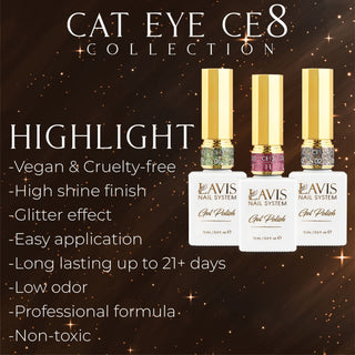 LAVIS Cat Eyes CE8 - Gel Polish 0.5 oz - Hidden Treasures Collection - DTK Nail Supply