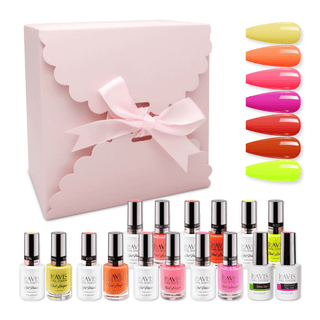LAVIS Holiday Gift Bundle Set 14: 7 Gel & Lacquer, 1 Base Gel, 1 Top Gel - 085; 087; 088; 179; 183; 184; 197 - DTK Nail Supply