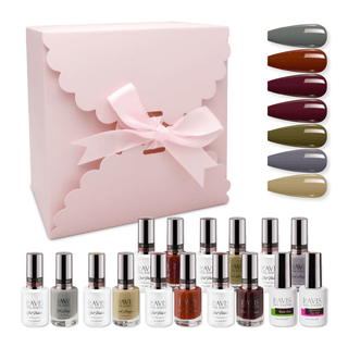 LAVIS Holiday Gift Bundle Set 16: 7 Gel & Lacquer, 1 Base Gel, 1 Top Gel - 242; 243; 244; 245; 246; 247; 248 - DTK Nail Supply