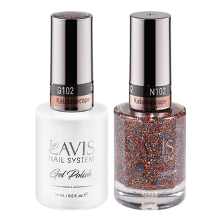 LAVIS Holiday Gift Bundle Set 21: 7 Gel & Lacquer, 1 Base Gel, 1 Top Gel - 097; 098; 099; 100; 102; 106; 107 - DTK Nail Supply