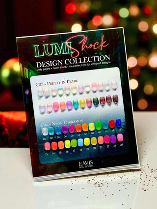 LAVIS Set 48 Colors - Gel Polish 0.5 oz - Lumi Shock Design Collection - DTK Nail Supply