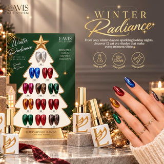 SNS Pro 4 in 1 Velvet Season Set 48 Colors + FREE Sample Color Chart + FREE LAVIS Winter Radiance Cat Eye Set + FREE Cat Eye Magnet