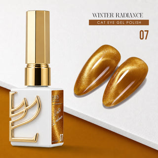 LAVIS Cat Eye - Set 12 Colors - Gel Polish 0.5 oz - Winter Radiance Collection + FREE Sample Color Chart + FREE Cat Eye Magnet