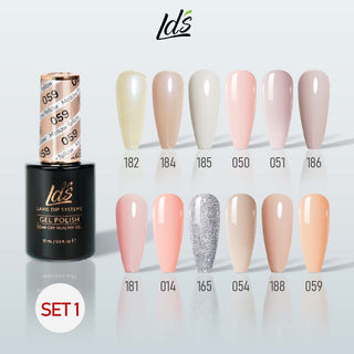 LDS Gel Color Set 1 (12 Colors) – Core Signature Nude Gel Polish Set for Nail Salons - DTK Nail Supply