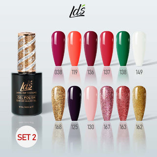 LDS Gel Color Set 2 (12 Colors) – Elegant & Chic Neutral Gel Polish Set for Nail Salons - DTK Nail Supply