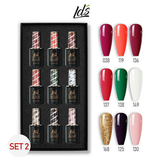 LDS Gel Color Set 2 (9 Colors) | Elegant Neutral & Chic Gel Polish Collection - DTK Nail Supply