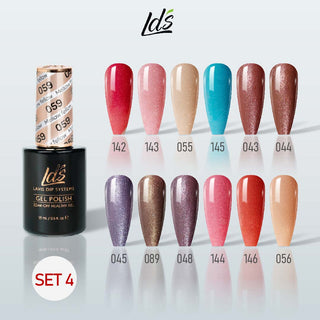 LDS Gel Color Set 4 (12 Colors) – French & Bridal Nude Gel Polish Set for Nail Salons - DTK Nail Supply