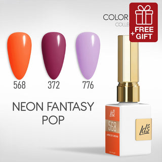 LDS Gel Set 3 - 27 - Neon Fantasy Pop - 568, 372, 776 - DTK Nail Supply