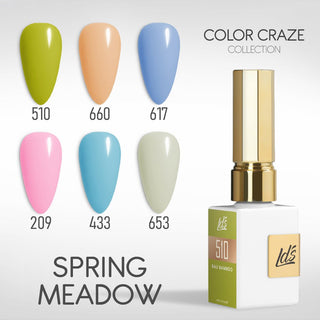 LDS Gel Set 6 - 16 - Spring Meadow - 510, 660, 617, 209, 433, 653 - DTK Nail Supply