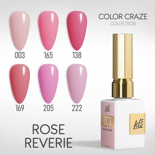 LDS Gel Set 6 - 5 - Rose Reverie - 003, 165, 138, 169, 205, 222 - DTK Nail Supply