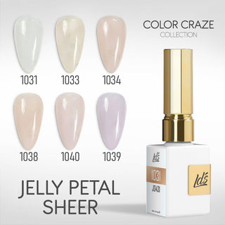 LDS Gel Set 6 - “One - Click Look” Korean Jelly Box - 1031, 1033, 1034, 1038, 1040, 1039 - DTK Nail Supply