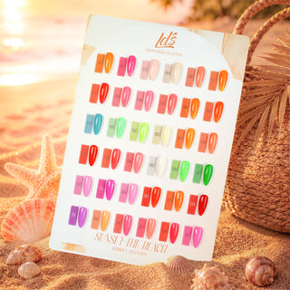 LDS Color Craze - Set 36 Colors - Gel Polish 0.5oz - Sunset On The Beach Collection