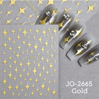 Nail Art Stickers JO - 2665 - G - DTK Nail Supply