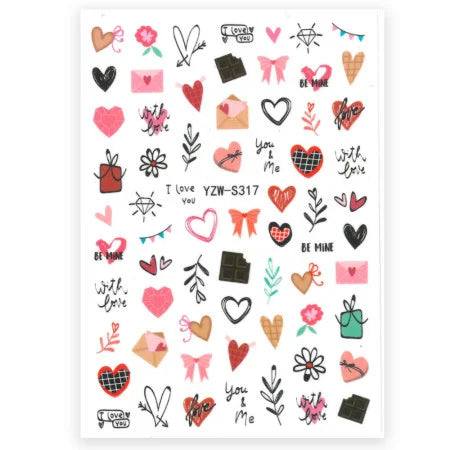  Nail Art Stickers - YZW-S317 by OTHER sold by DTK Nail Supply