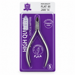 Nail Cuticle Nipper FJ14 - Flat 6mm - Jaw 14