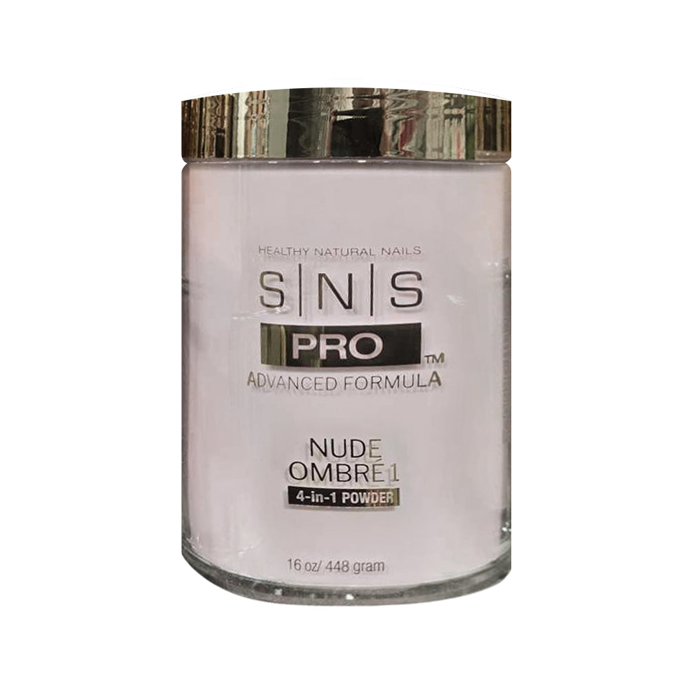 SNS 4-in-1 Pink & White Powder 16oz - Nude Ombre 1