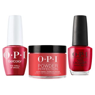 OPI Intelli 3 in 1 - A16 Thrill of Brazil - Dip, Gel & Lacquer Matching - DTK Nail Supply