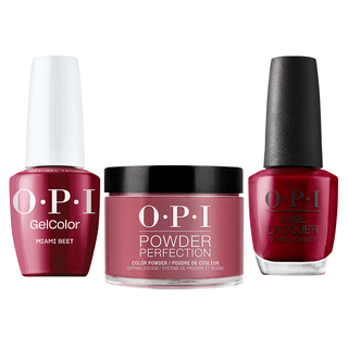 OPI Intelli 3 in 1 - B78 Miami Beet - Dip, Gel & Lacquer Matching - DTK Nail Supply