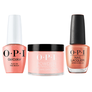 OPI Intelli 3 in 1 - P005 Flex On The Beach - Dip, Gel & Lacquer Matching - DTK Nail Supply