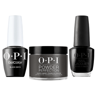 OPI Intelli 3 in 1 - T02 Black Onyx - Dip, Gel & Lacquer Matching - DTK Nail Supply