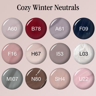 OPI Intelli - Gel - Set 12 Gel Colors - Gel Color 0.5 oz - Cozy Winter Neutrals Collection