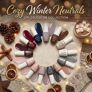 OPI Intelli - Gel - Set 12 Gel Colors - Gel Color 0.5 oz - Cozy Winter Neutrals Collection