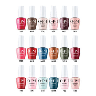 OPI Intelli - Gel - Set 18 Gel Colors - Gel Color 0.5 oz - Frosted Evergreen Mix Collection - DTK Nail Supply