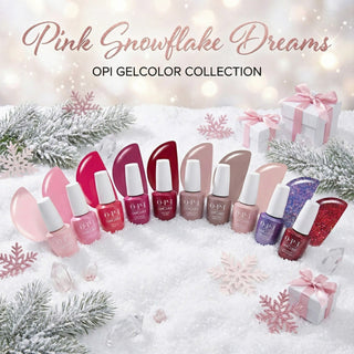 OPI Intelli - Gel - Set 18 Gel Colors - Gel Color 0.5 oz - Pink Snowflake Dreams Collection - DTK Nail Supply