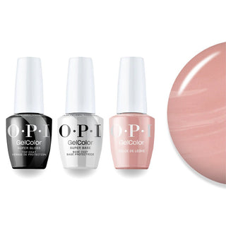 OPI + Super Glossy Top Super Base - A15 Dulce de Leche - DTK Nail Supply