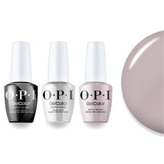 OPI + Super Glossy Top Super Base - A60 Don_t Bossa Nova Me Around - DTK Nail Supply