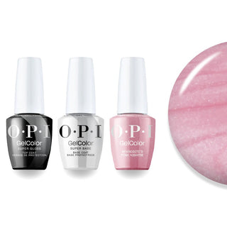 OPI + Super Glossy Top Super Base - G01 Aphrodite_s Pink Nightie - DTK Nail Supply