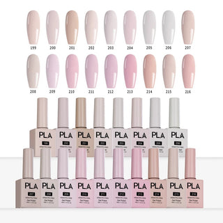 PLA Fashionably Light Collection - Set of 18 Colors - Gel Polish, Nail Lacquer & Dip Powder