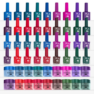 PLA Here's the Tea Collection - Set of 18 Colors - Gel Polish, Nail Lacquer & Dip Powder