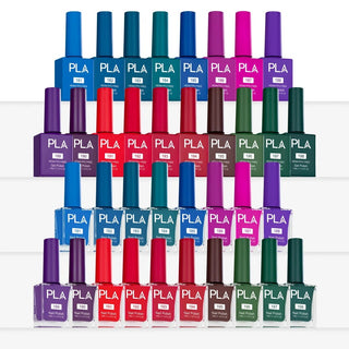 PLA Here's the Tea Collection - Set of 18 Colors - Gel Polish, Nail Lacquer & Dip Powder